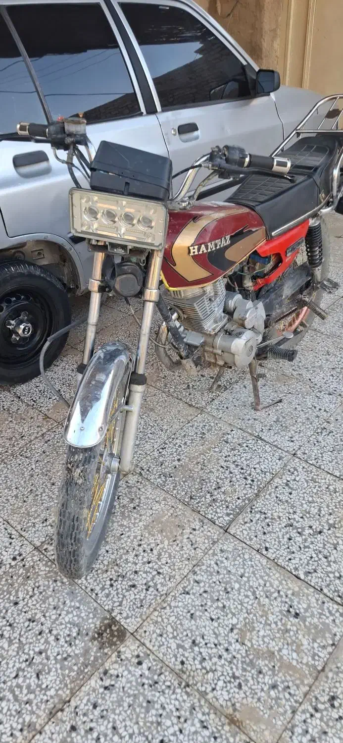 موتور150بوده 200 شده مدارک کامل کارت موتور گم شده|موتورسیکلت|هیرمند, |دیوار