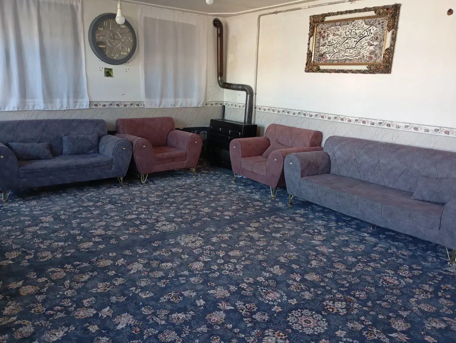 مبل 7نفره|مبلمان خانگی و میز عسلی|جوانرود, |دیوار