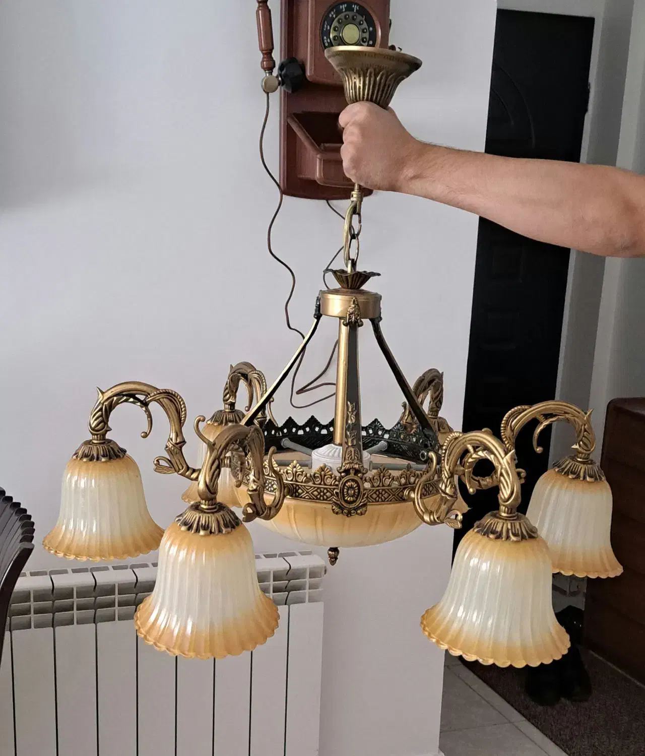 ۲ عدد لوستر ۶ شاخه|لوستر و چراغ آویز|تهران, مجیدیه|دیوار