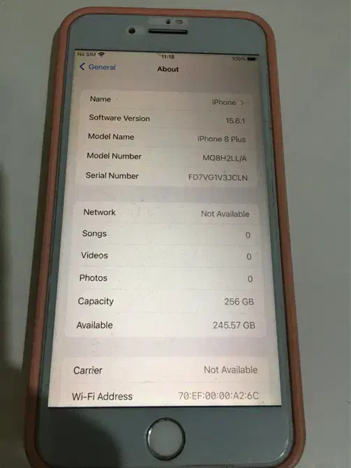 گوشی آیفون 8 پلاس با حافظه ۲۵۶ گیگ|موبایل|اهواز, کیانپارس |دیوار