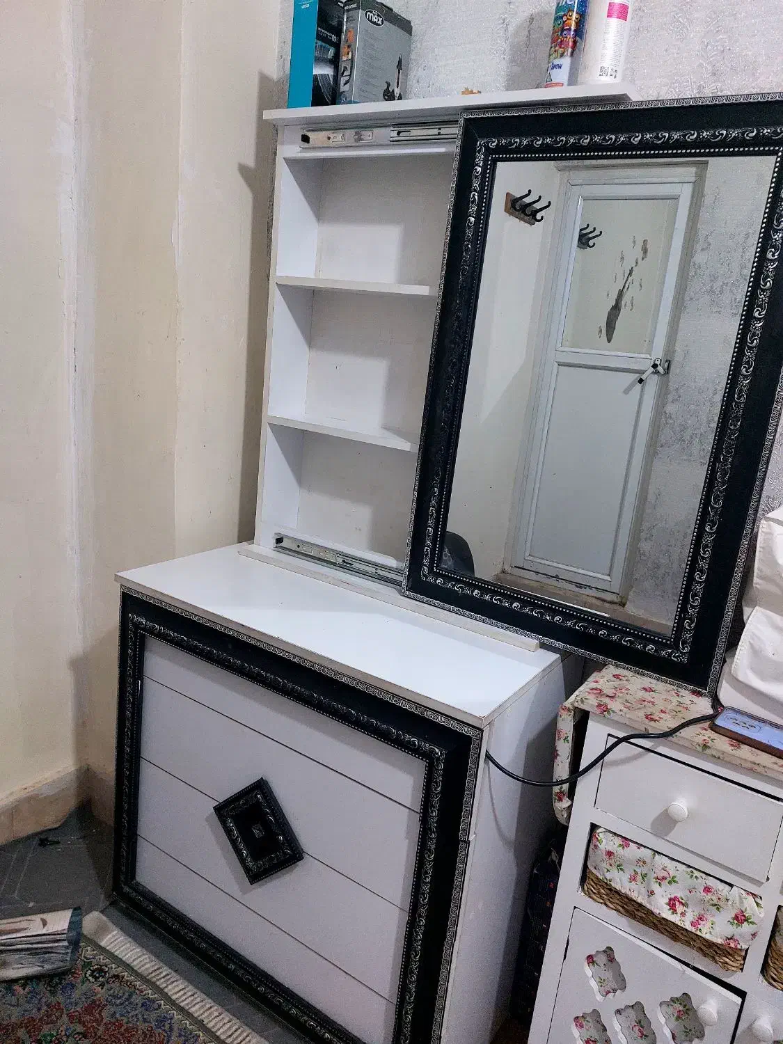 دراورآینه دارکشویی|جاکفشی، کمد، دراور|بوئین زهرا, |دیوار