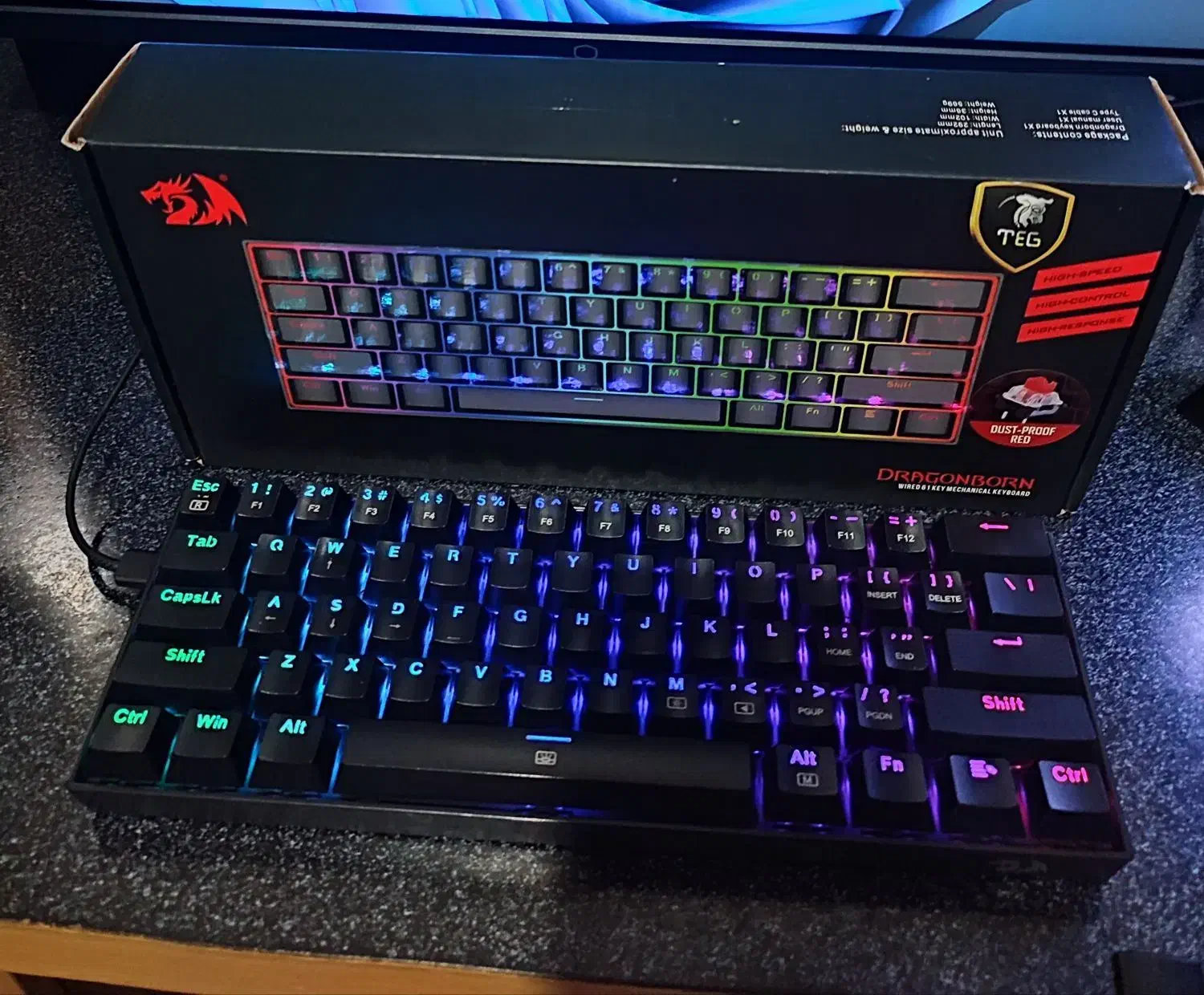 کیبورد مکانیکال ردراگون K630|قطعات و لوازم جانبی رایانه|رشت, یخسازی|دیوار