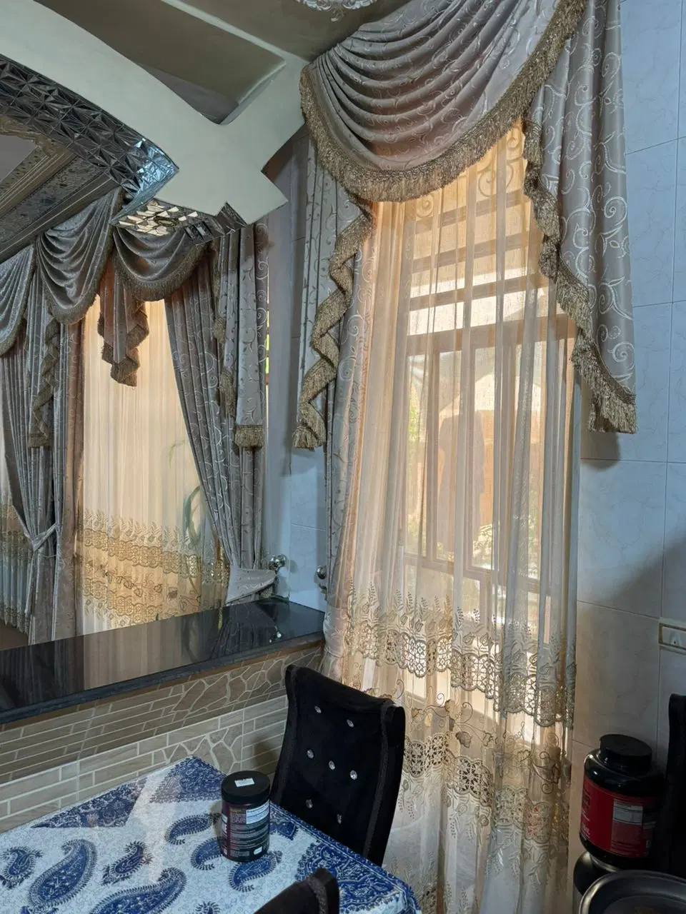 پرده|پرده، رانر، رومیزی|کازرون, |دیوار