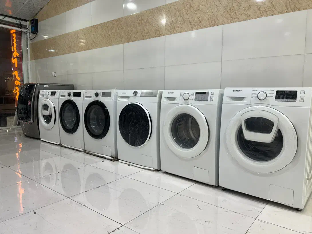 استوک  لباس شویی از ۸کیلو تا۲۱ کیلو|ماشین لباسشویی و خشک‌کن لباس|شیراز, انجیر|دیوار