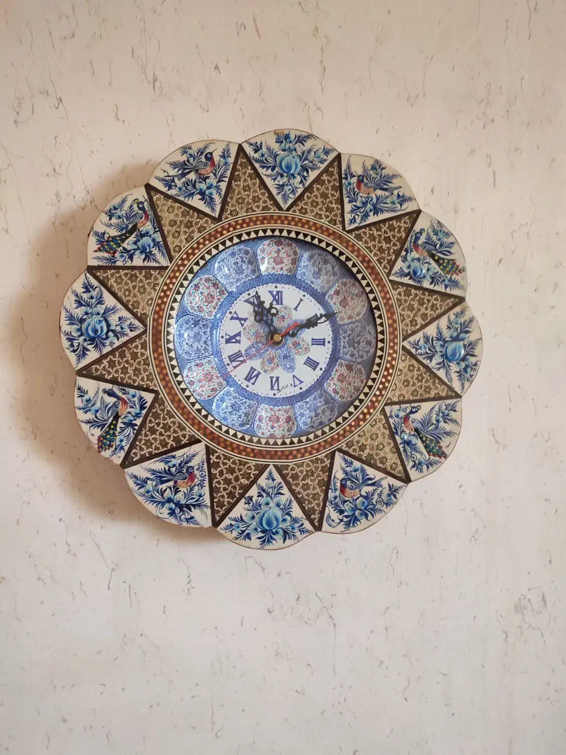 ساعت منبت کاری کار دست|ساعت دیواری و تزئینی|زاهدان, |دیوار