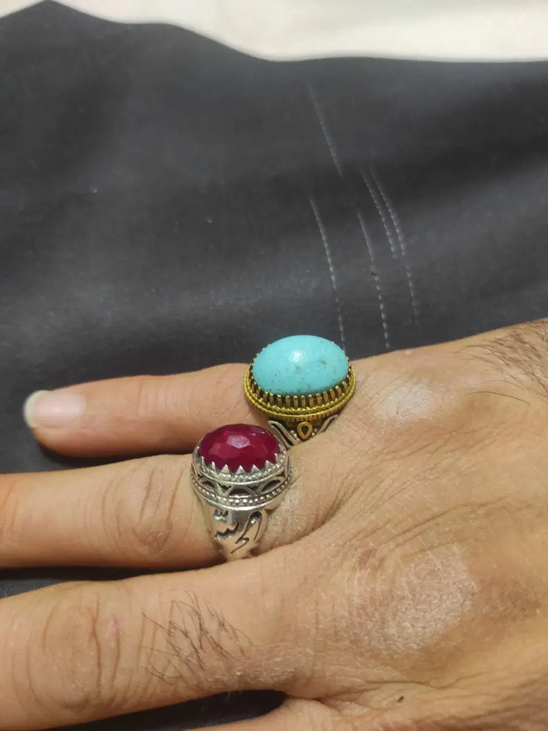 انگشتر نقره فیروزه|جواهرات|کرمانشاه, |دیوار