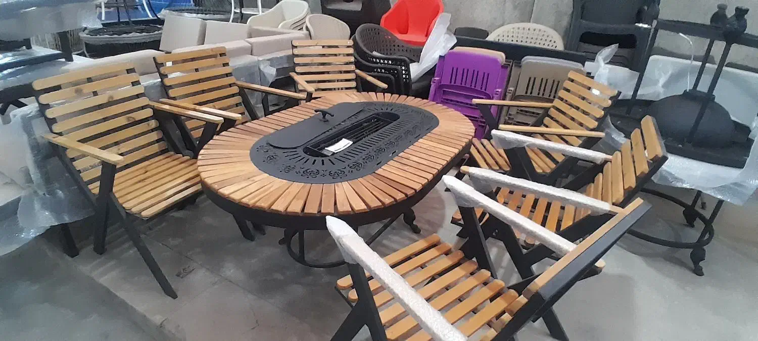 میز آتشدان و آتشدان گازی مدل سارینون دارون akl929|مبلمان خانگی و میز عسلی|چهارباغ, |دیوار