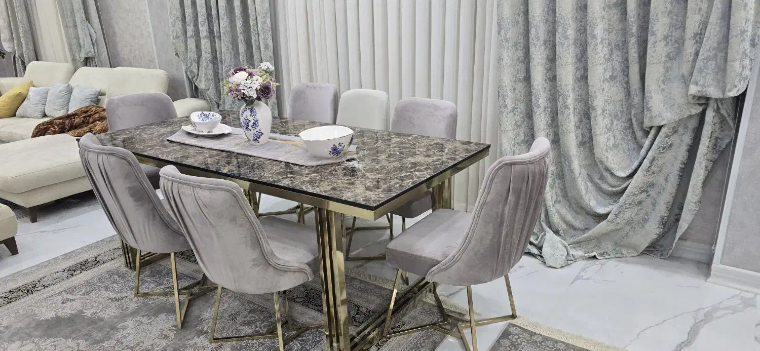 میز ناهار خوری ۶نفره بدون حتی یه بار استفاده|میز و صندلی غذاخوری|نورآباد, |دیوار