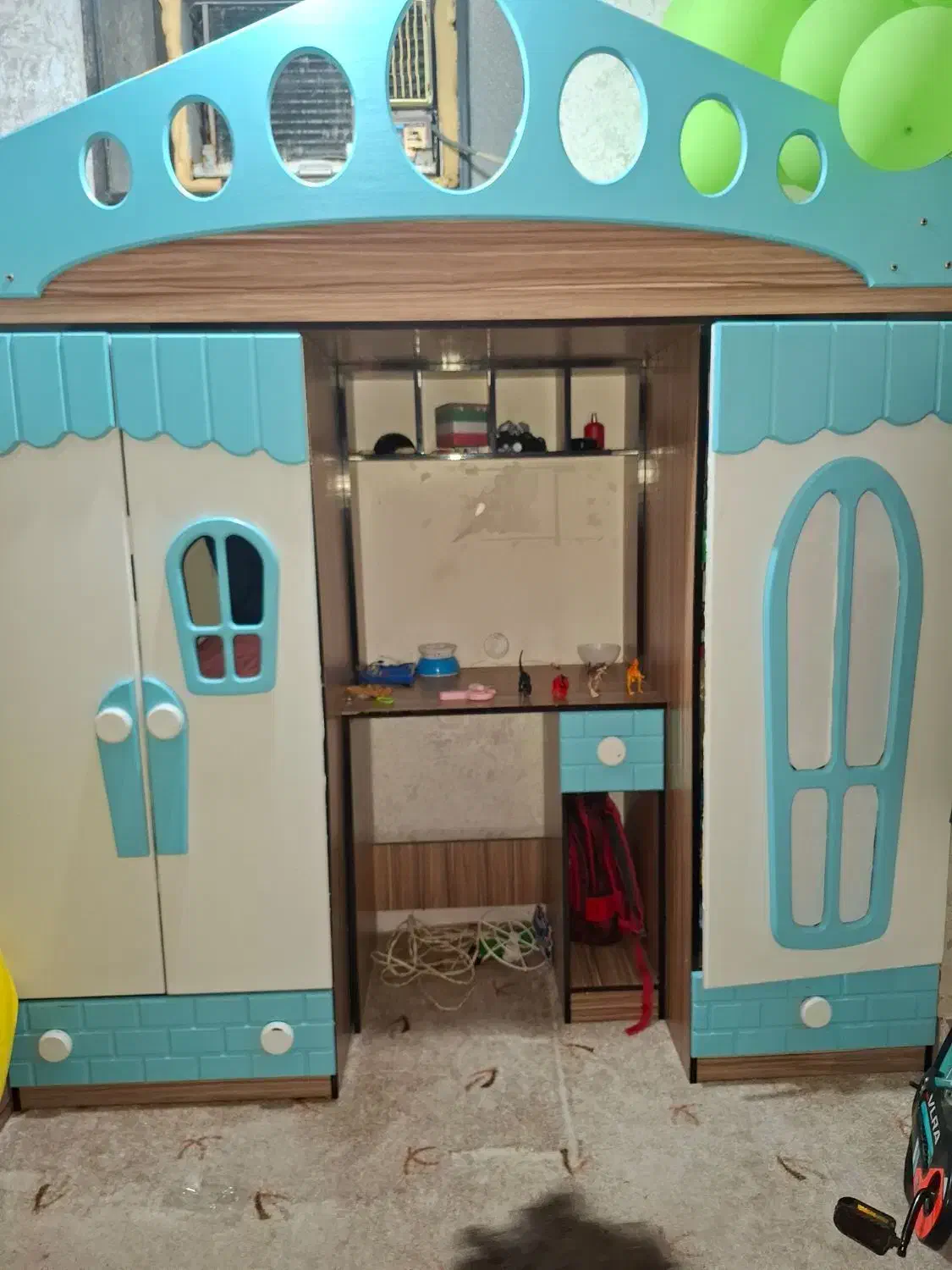 کمد وتخت یک نفره بچه|تخت و سرویس خواب|آبادان, |دیوار