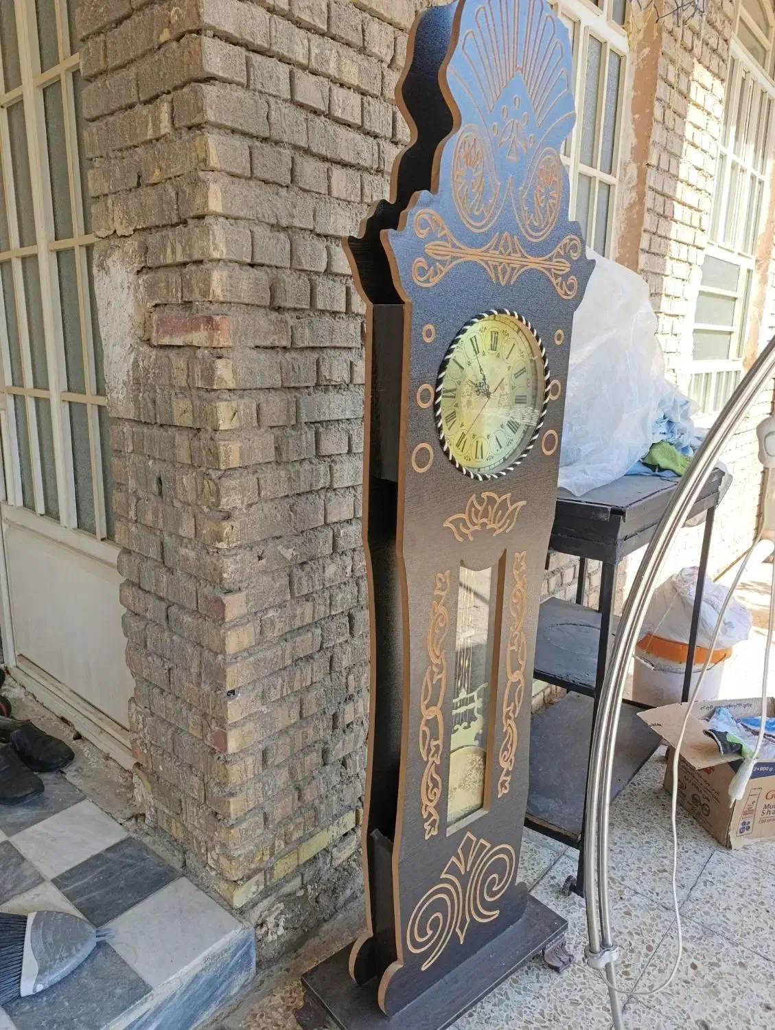 آباژور و ساعت ایستاده|چراغ خواب و آباژور|اندیمشک, |دیوار