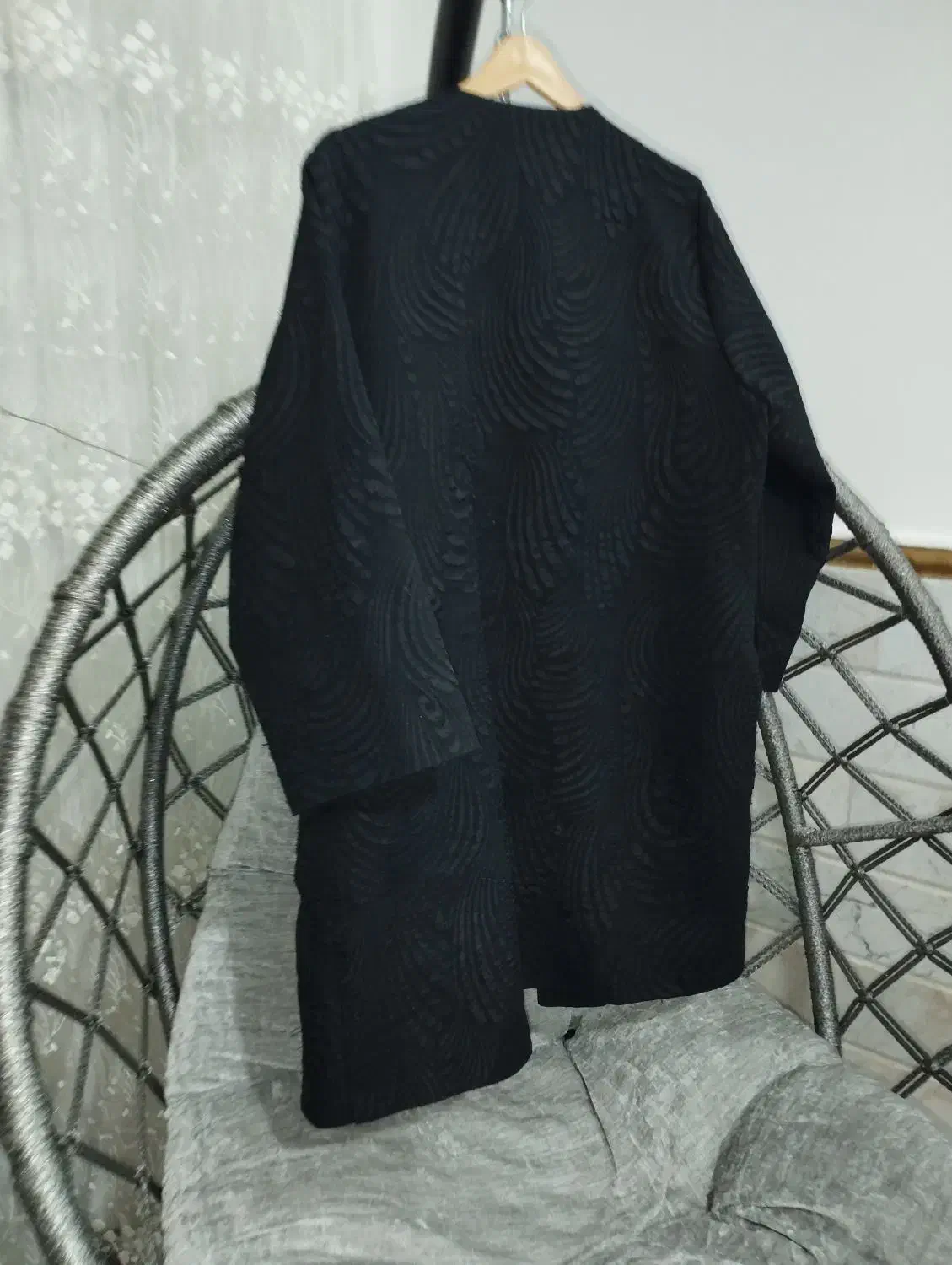 مانتو کتی مشکی سایز بزرگ تا۵۰|لباس|قم, بنیاد|دیوار