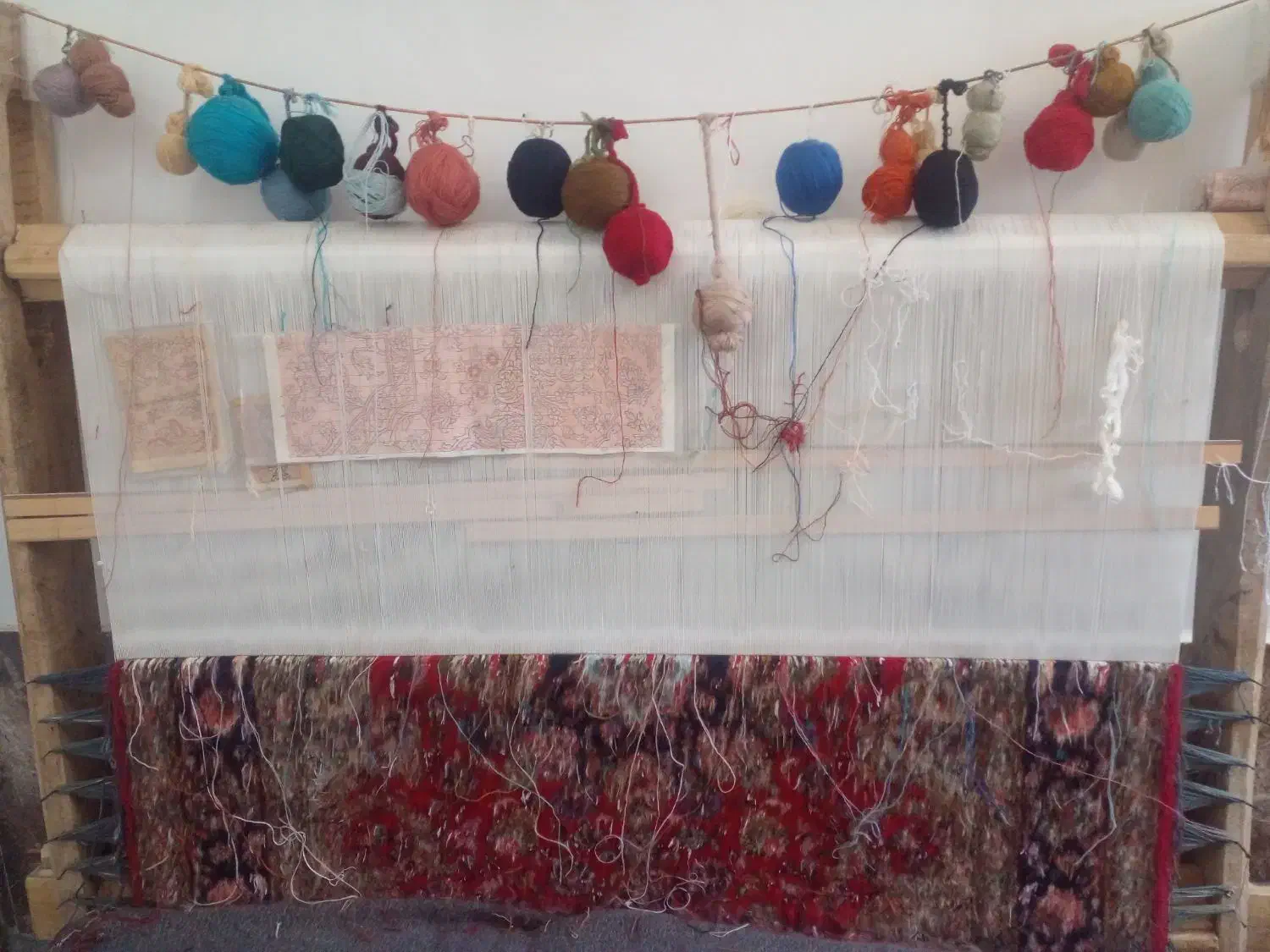 فرش دست بافت 50 رج|فرش|خسروشاه, |دیوار