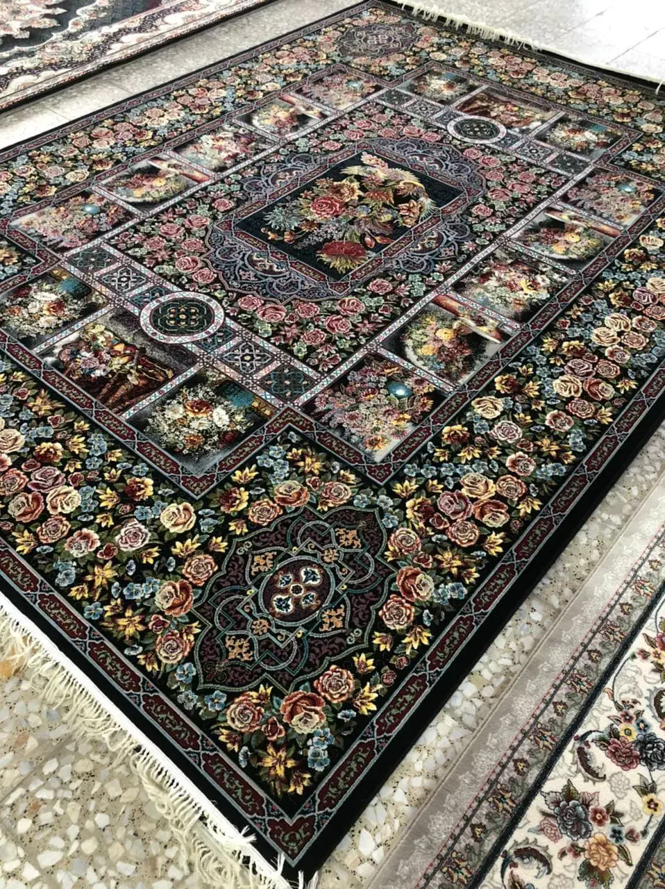 فرش طرح افشان فرش الینا××|فرش|ایذه, |دیوار