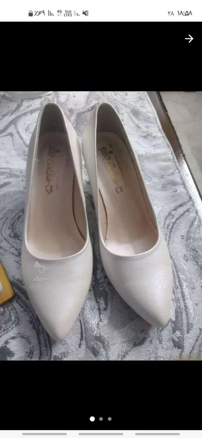 کفش مجلسی سایز۴۰ نوهست هنوزنپوشیدم|کیف، کفش، کمربند|ساری, |دیوار