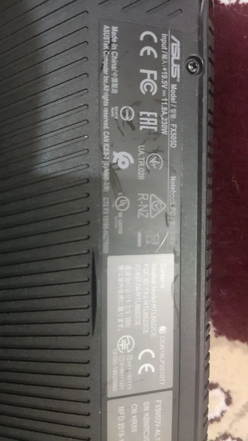 لپتاپ گیمینگ asus tuf با کارت گرافیک rtx 2060|رایانه همراه|شیراز, ستارخان|دیوار