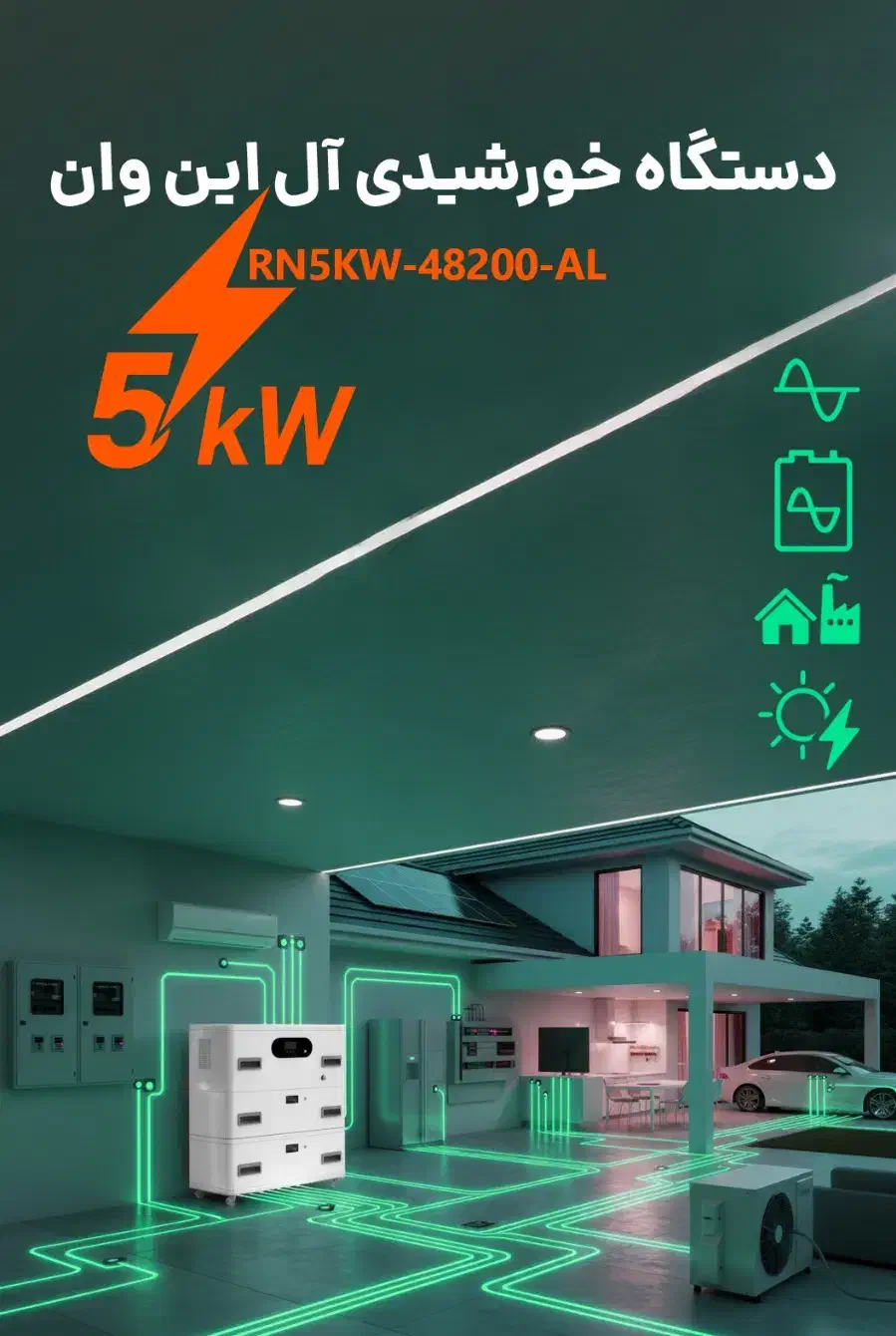 آلاینوان پنل خورشیدی برق اضطراری مناسب ویلا|مصالح و تجهیزات ساختمان|تهران, لاله زار|دیوار