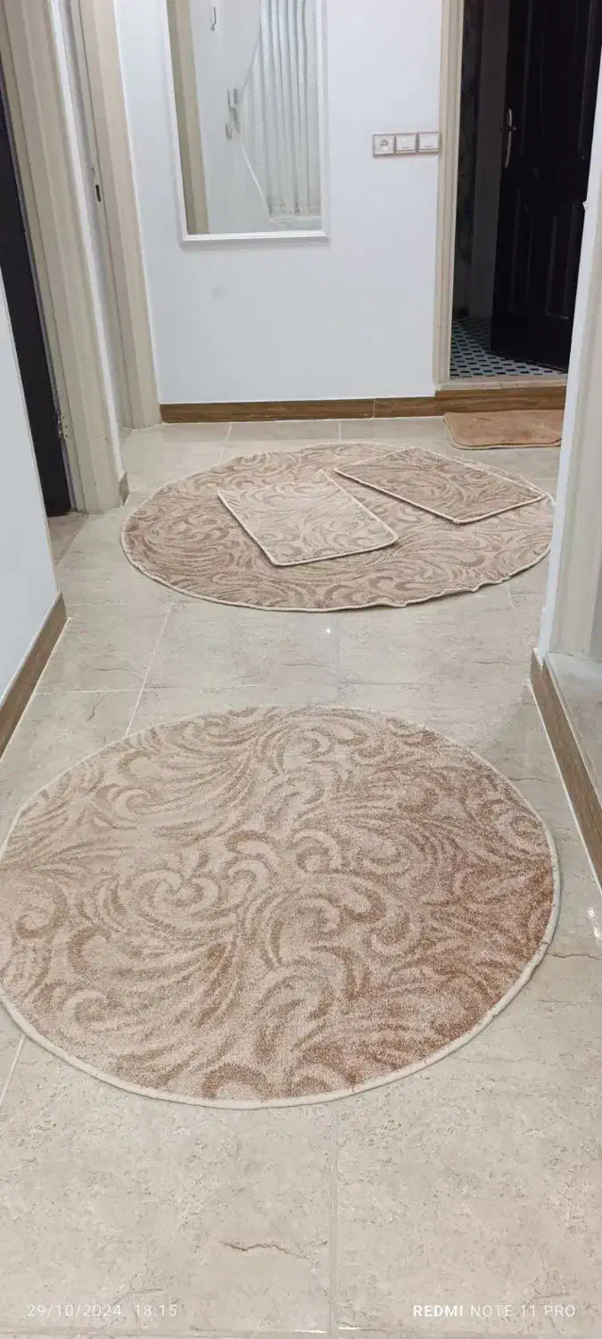 گلیم فرش پرزدارکرمی|گلیم، جاجیم، گبه|کرمانشاه, |دیوار