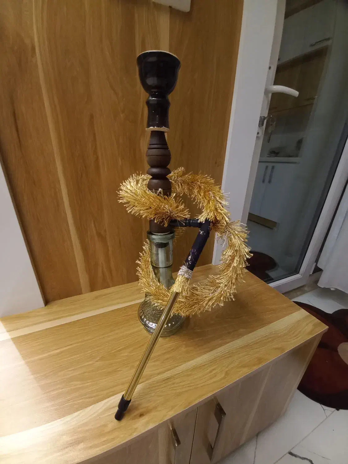 قلیون چوبی|صنایع دستی و سایر لوازم تزئینی|شیروان (خراسان), |دیوار