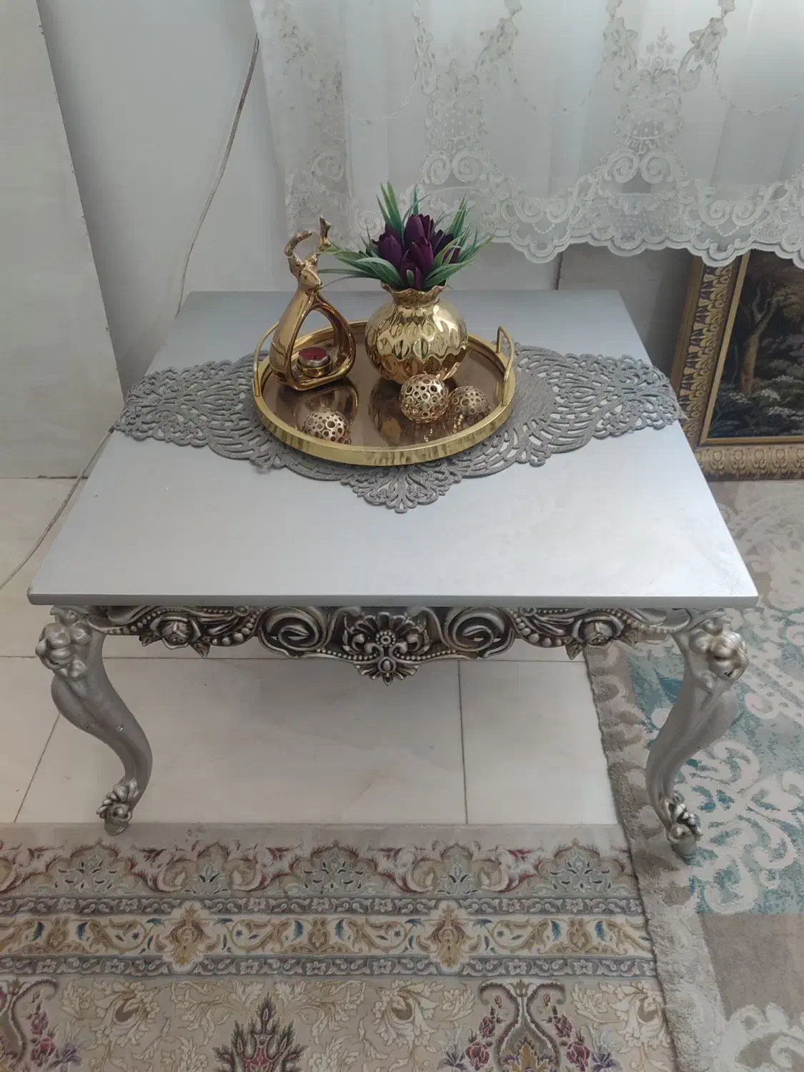 جلو مبلی و دو عدد عسلی|مبلمان خانگی و میز عسلی|اسلامشهر, شهرک واوان|دیوار