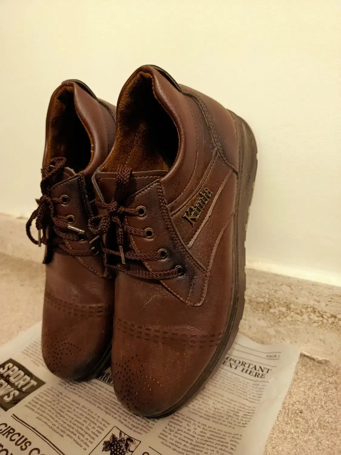 نیم بوت (پوتین) مردانه چرمی|کیف، کفش، کمربند|سنندج, |دیوار