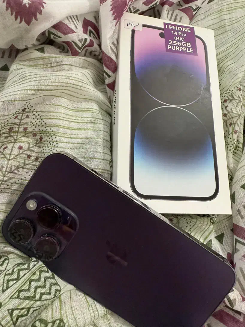 Iphone 14pro 256GB purple colour|موبایل|قشم, |دیوار