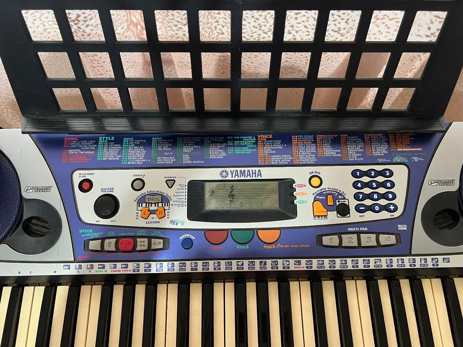 کیبورد یاماها PSR260|پیانو، کیبورد، آکاردئون|لاهیجان, شیشه گران|دیوار