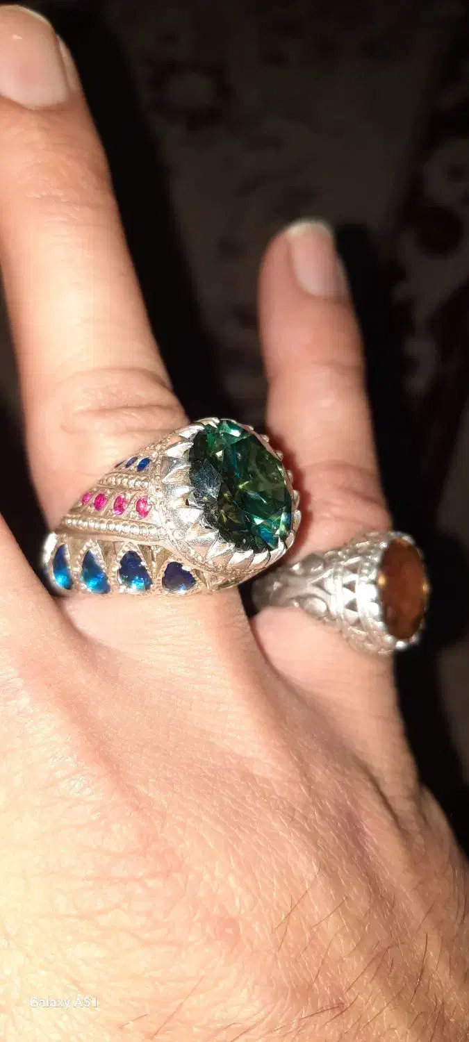 انگشترموزانایت.یاقوت.الکساندریات|جواهرات|قم, شهرک فاطمیه|دیوار