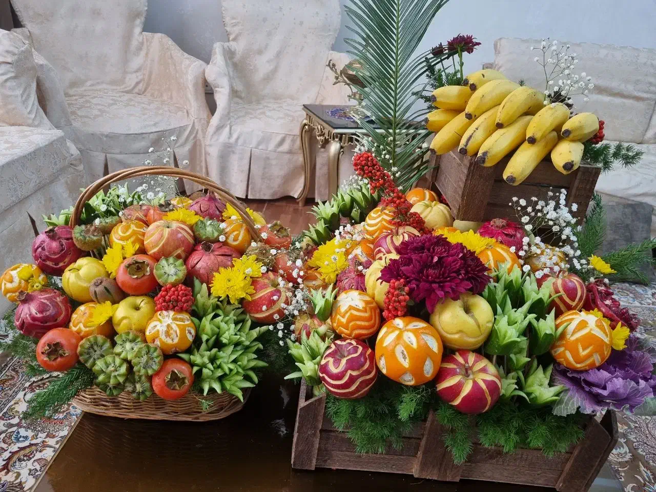 سبد میوه و سینی سالاد|خدمات پذیرایی، مراسم|کرمانشاه, |دیوار