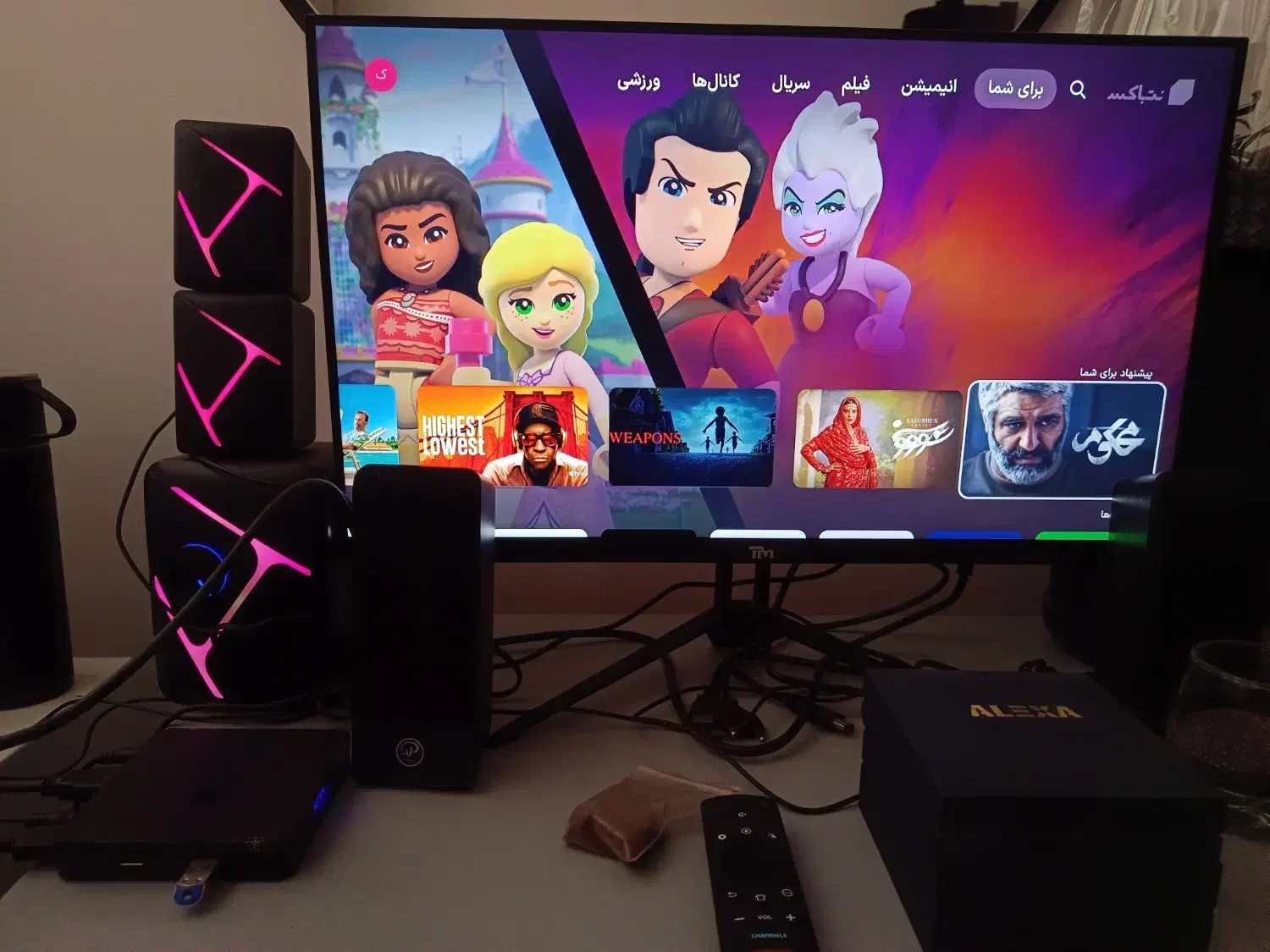 مانیتورtwisted Mindsو اندروید باکس نتباکس و اسپیکر|قطعات و لوازم جانبی رایانه|مشهد, بهشت|دیوار