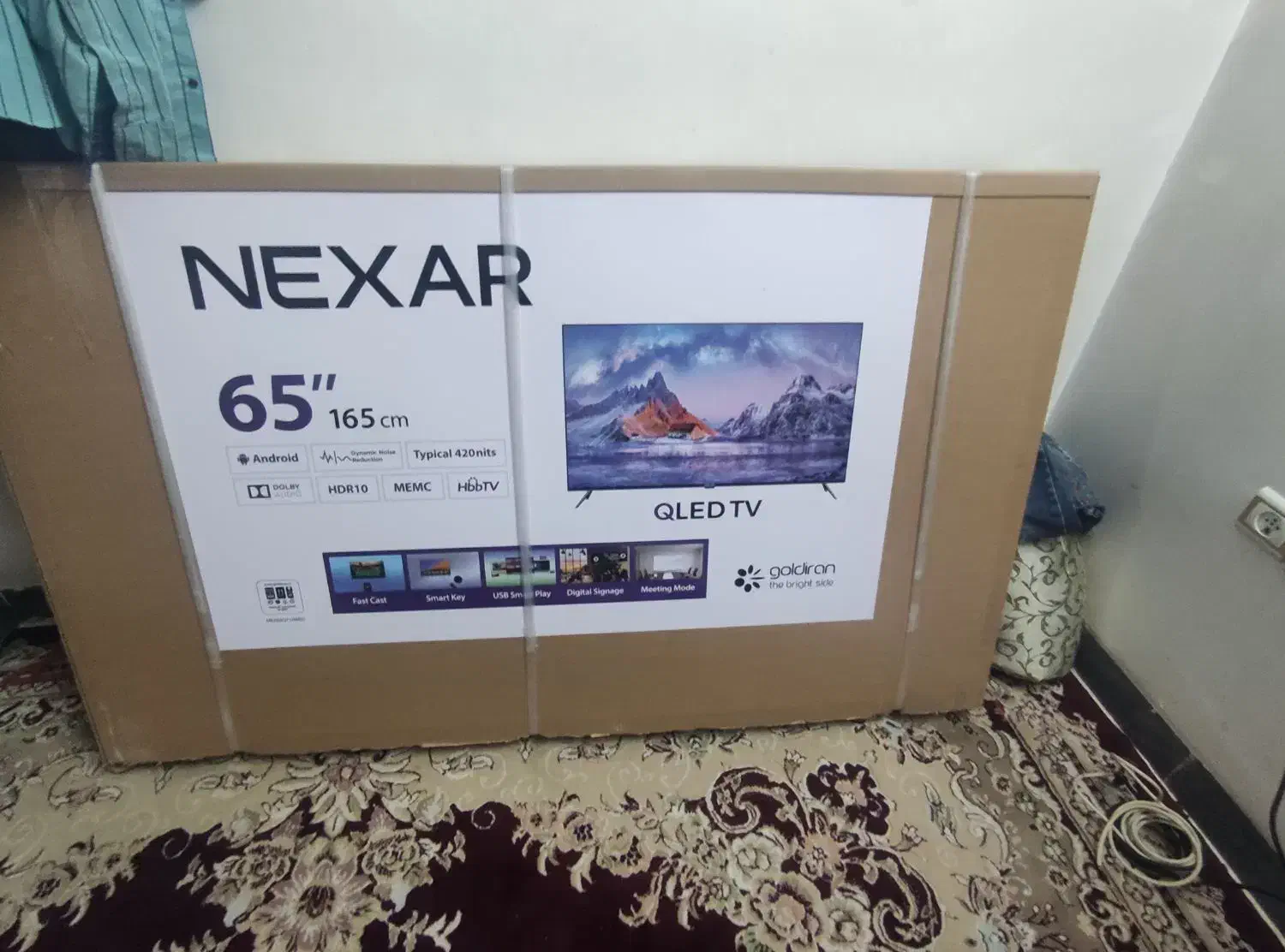 فروش ال ای دی ۶۵ نکسار کیو الدی ضمانت گلد ایران|تلویزیون و پروژکتور|برخوار, |دیوار