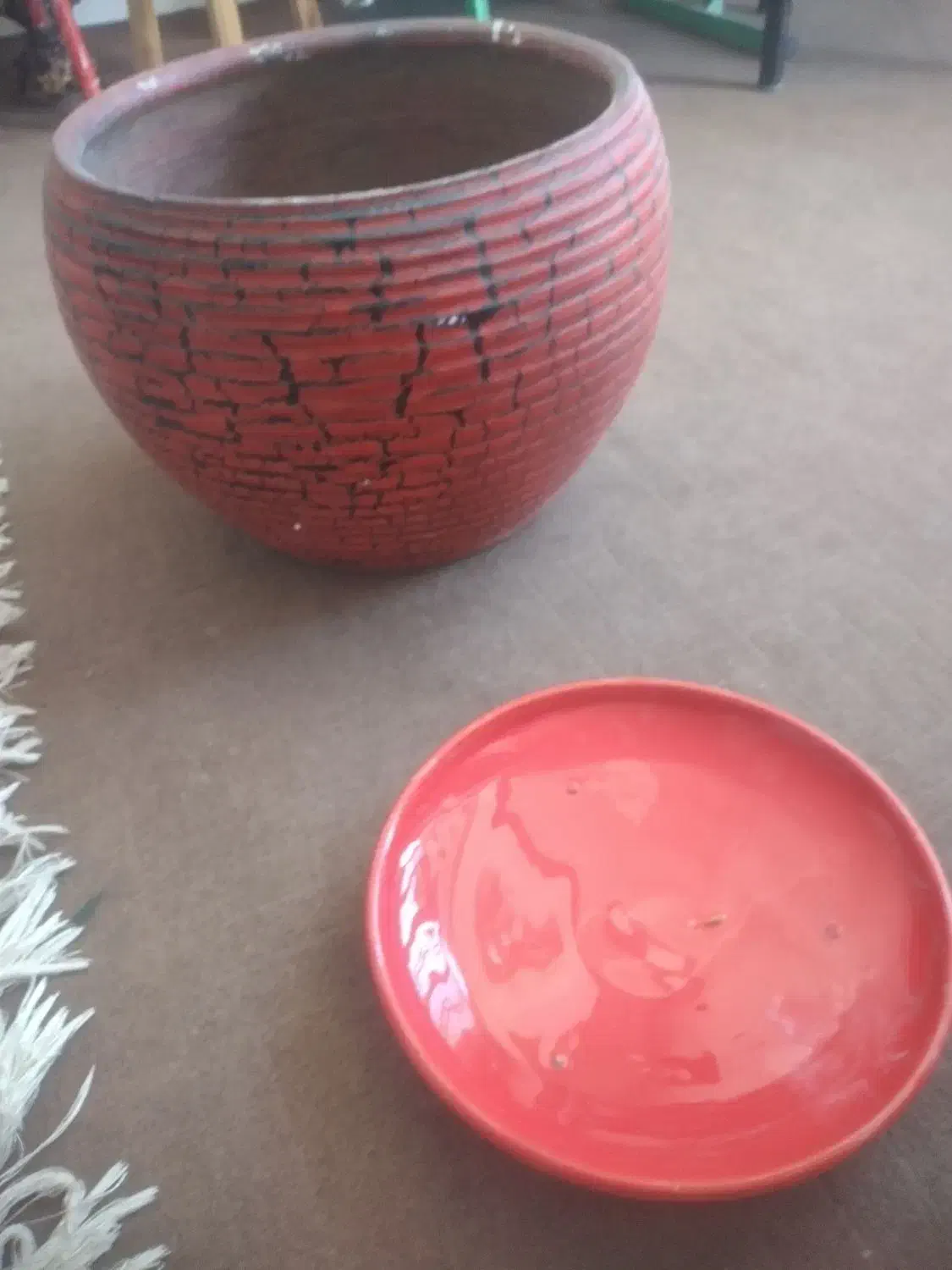 گلدان سفالی|گل مصنوعی|یاسوج, |دیوار