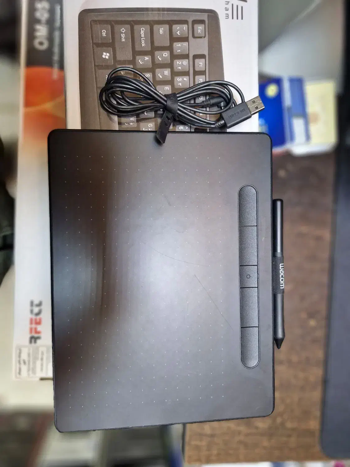 قلم نوری intuos medium bluetooth CTL-6100wlk|قطعات و لوازم جانبی رایانه|قائم‌شهر, |دیوار