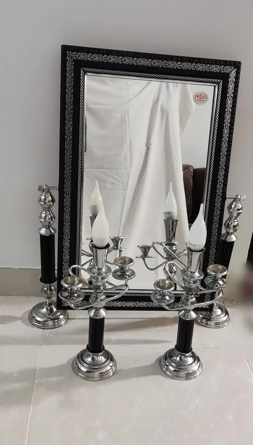 آینه و شمعدان|صنایع دستی و سایر لوازم تزئینی|ارومیه, |دیوار