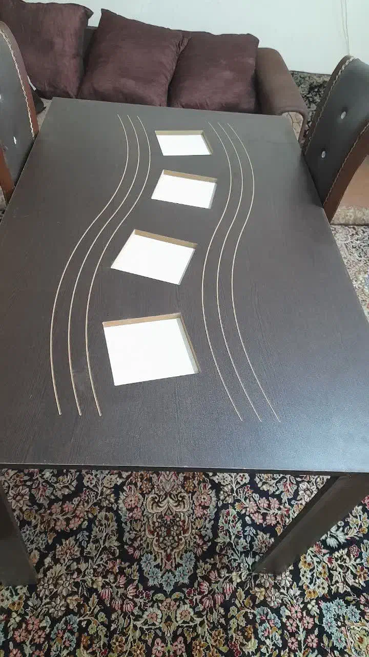 میز نهار خوری شش نفره|میز و صندلی غذاخوری|بم, |دیوار