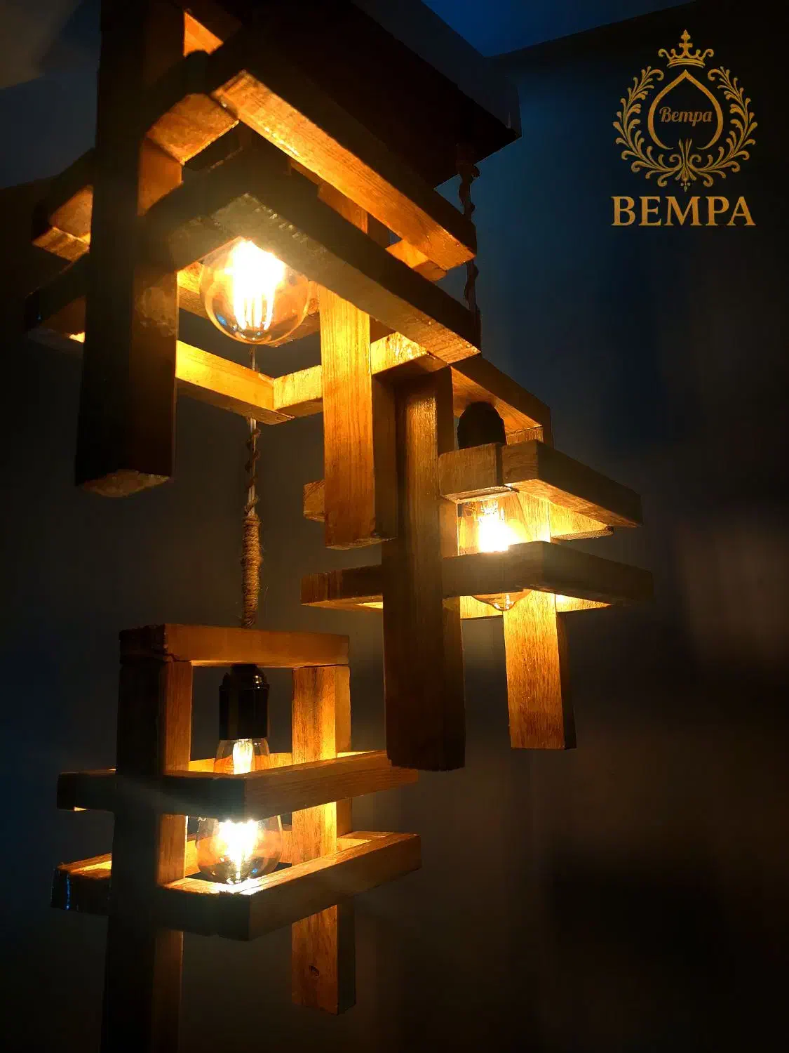 لوستر چوبی|لوستر و چراغ آویز|ارومیه, |دیوار