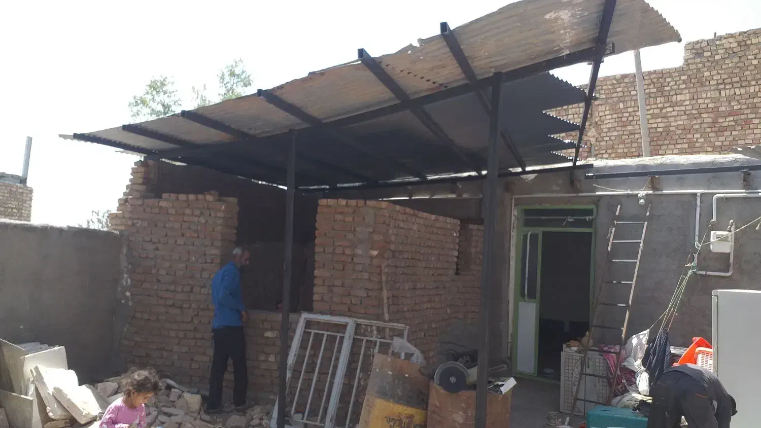 جوشکاری ونصب سقف ایرانتی ونبشی کشی|خدمات پیشه و مهارت|بیرجند, |دیوار