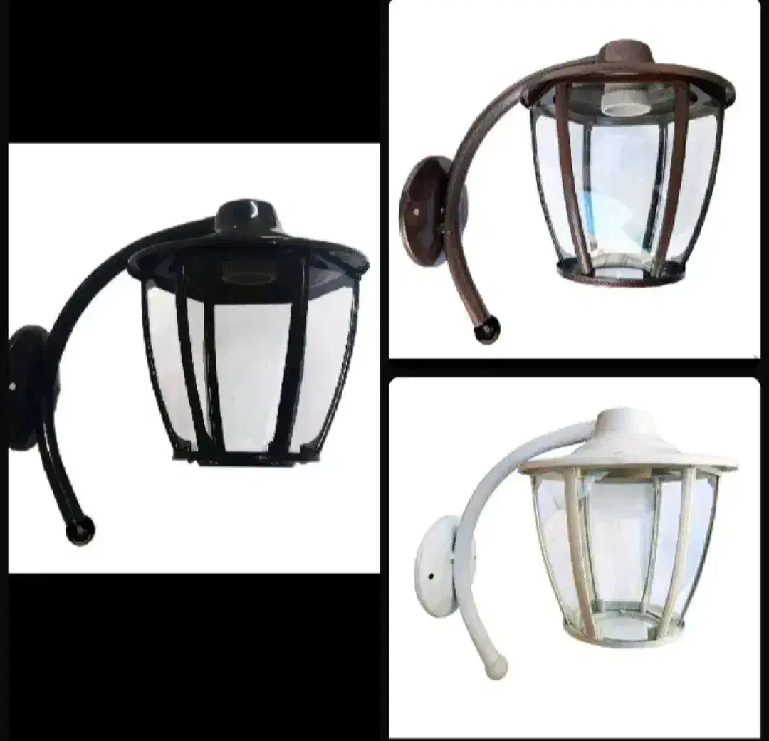 چراغ حیاطی کلاسیک فلزی سفید|لامپ و چراغ|نجفآباد, فرخی|دیوار