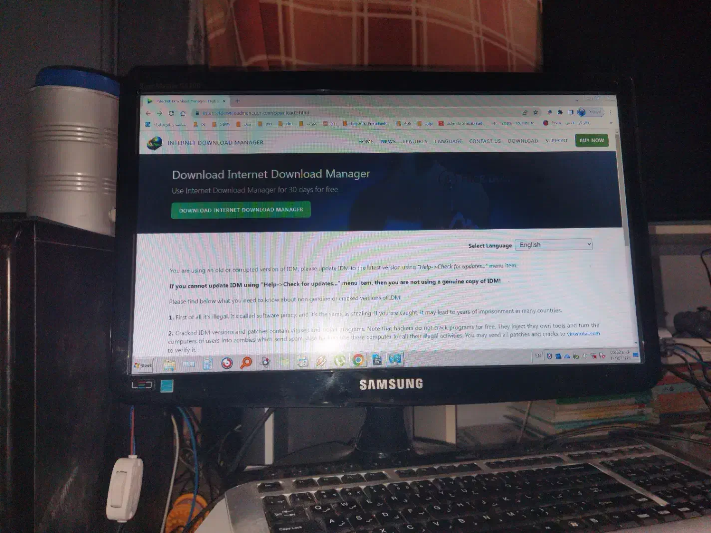 مانیتور LED سامسونگ 19 اینچ|قطعات و لوازم جانبی رایانه|بندرعباس, |دیوار