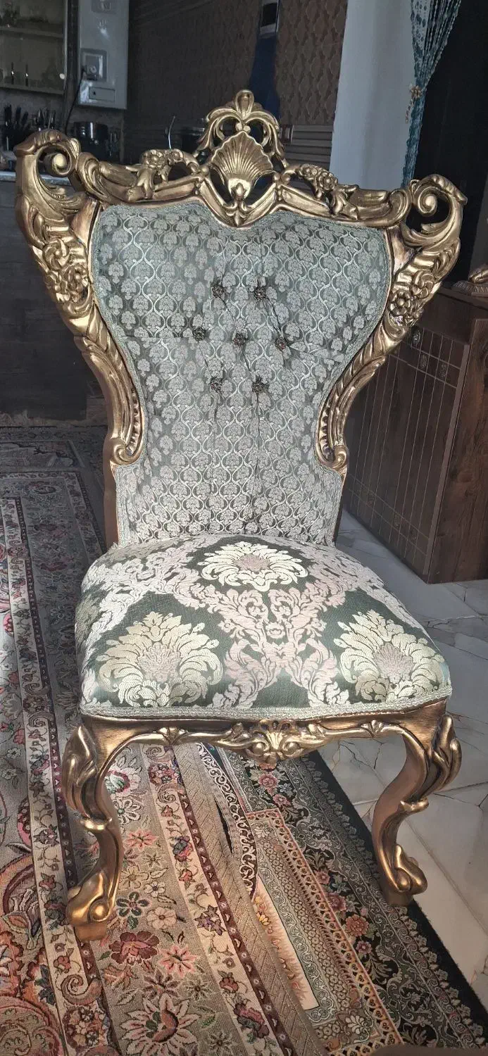 میز ناهارخوری سلطنتی ۶نفره|میز و صندلی غذاخوری|شیراز, کیان آباد|دیوار