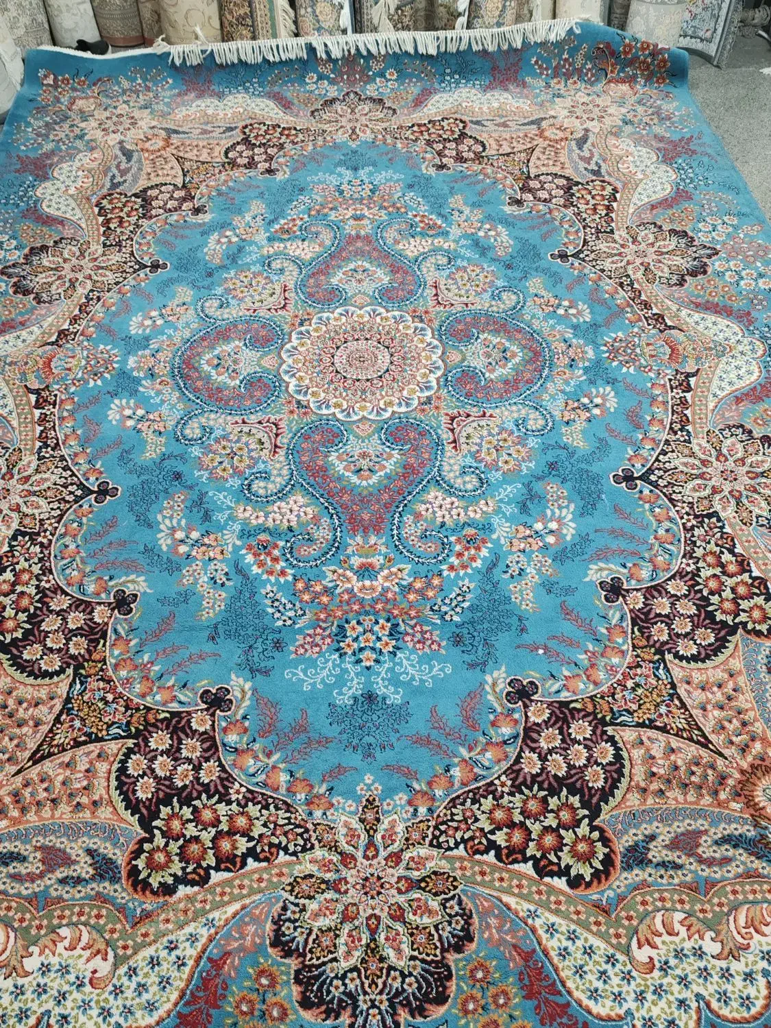 2تخته فرش 12متری 700شانه آبی طرح الی|فرش|قم, نیروگاه|دیوار