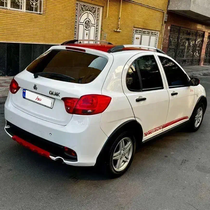 کوییک R آر سفید قرمز بدون رنگ مدل ۱۴۰۰ دریچه سیمی|خودرو سواری و وانت|تبریز, |دیوار