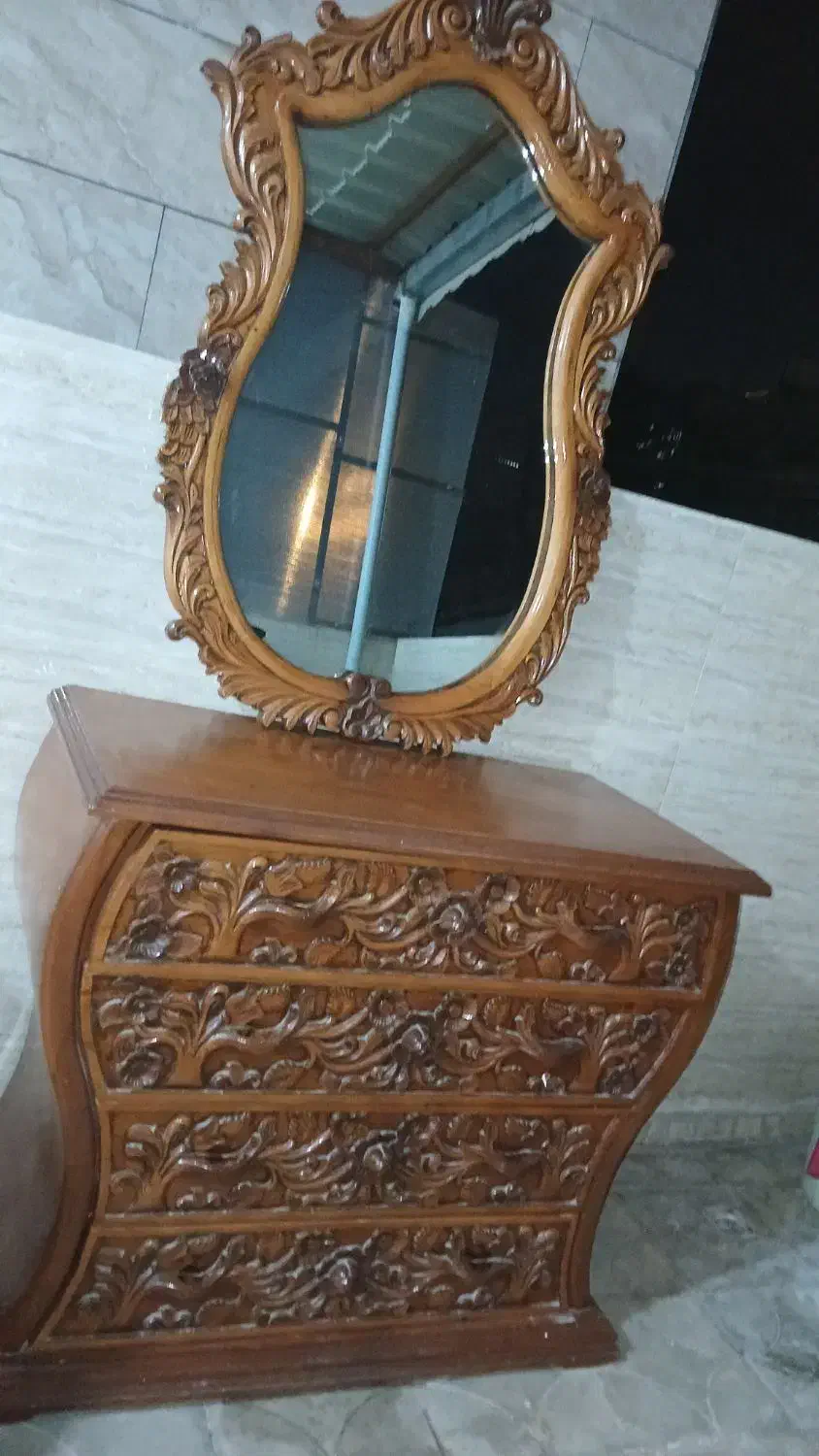 آیینه دراور منبت کاری|مبلمان خانگی و میز عسلی|مشهد, خواجه ربیع|دیوار