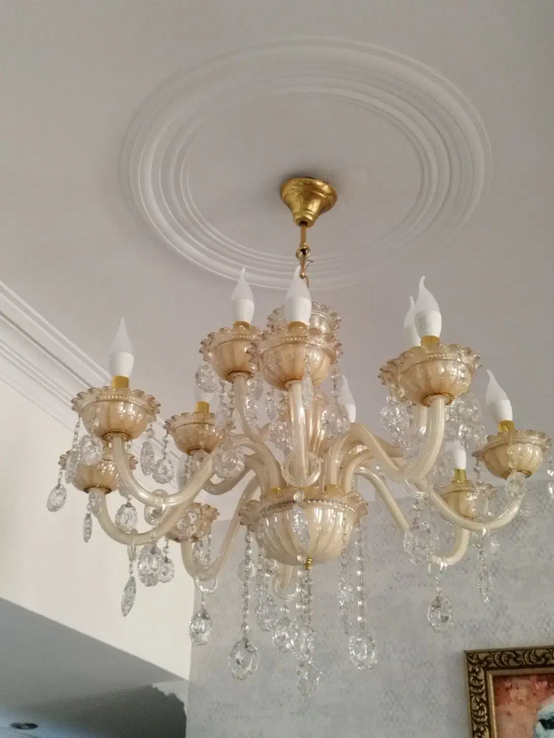 لوستر 15شاخه|لوستر و چراغ آویز|فردیس, قریشی|دیوار