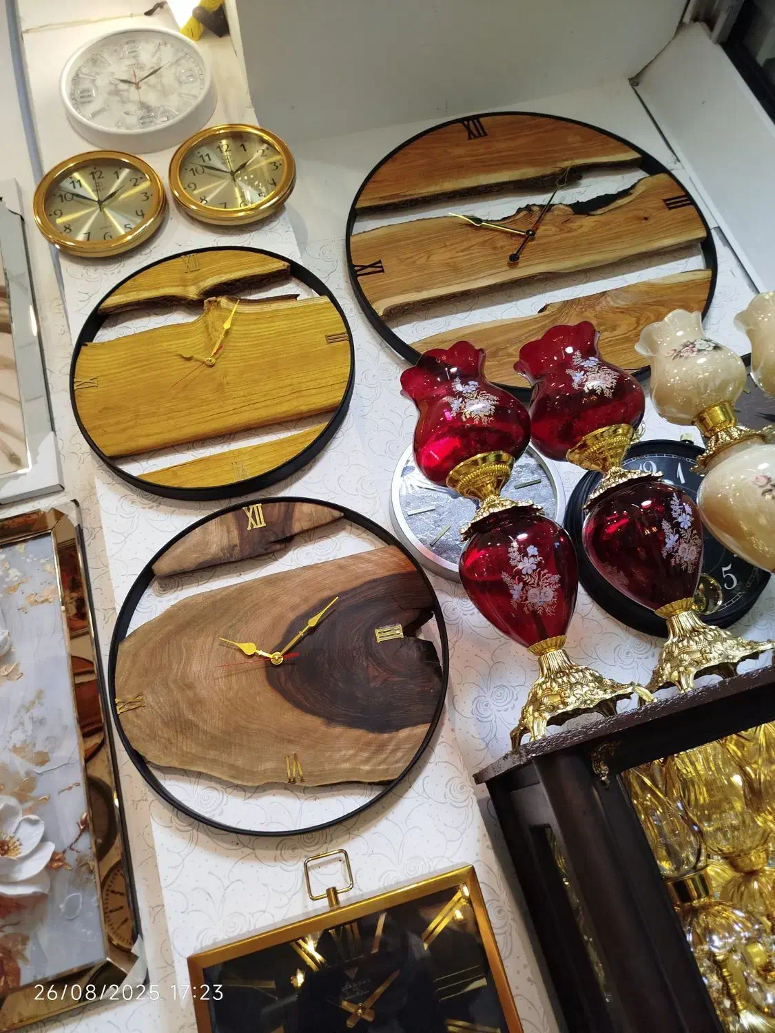 ساعت روستیک چوبی|ساعت دیواری و تزئینی|مشهد, کوشش|دیوار