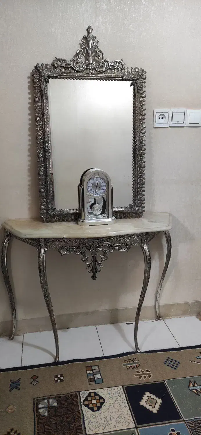 آینه و کنسول برنز|بوفه، ویترین، کنسول|همدان, |دیوار
