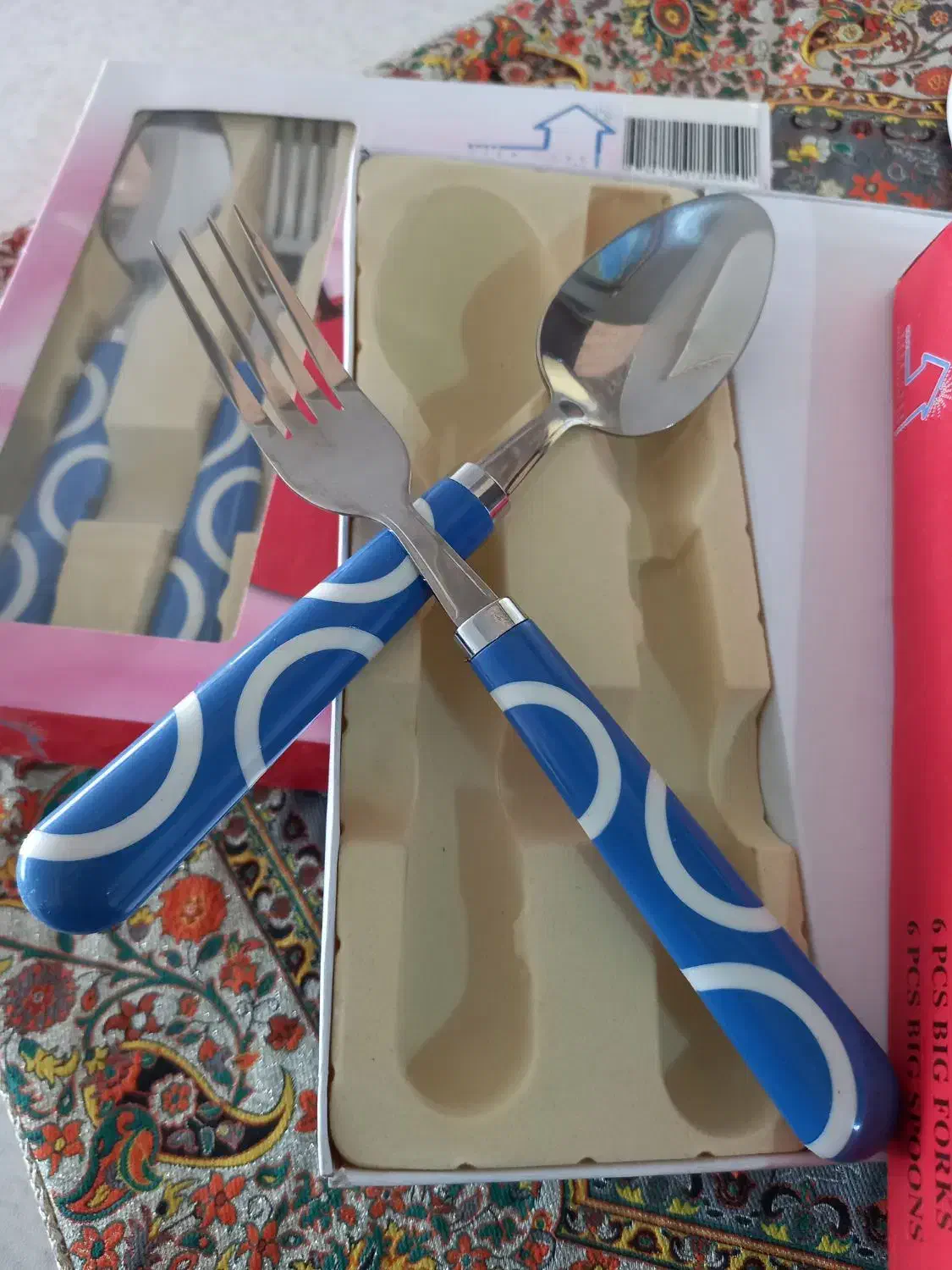 ۲دست قاشق چنگال نوی نو|ظروف سرو و پذیرایی|تبریز, |دیوار