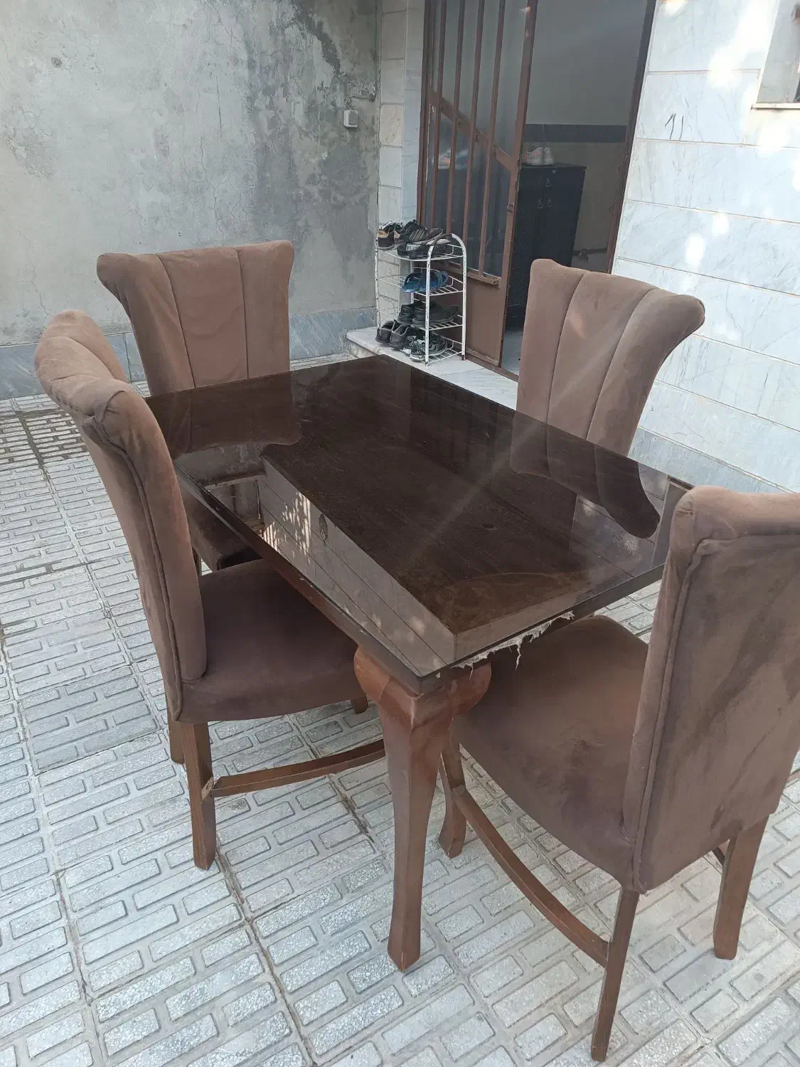 میزناهار خوری تمیز بدون خط خراش چوب راش|میز و صندلی غذاخوری|کرمانشاه, |دیوار