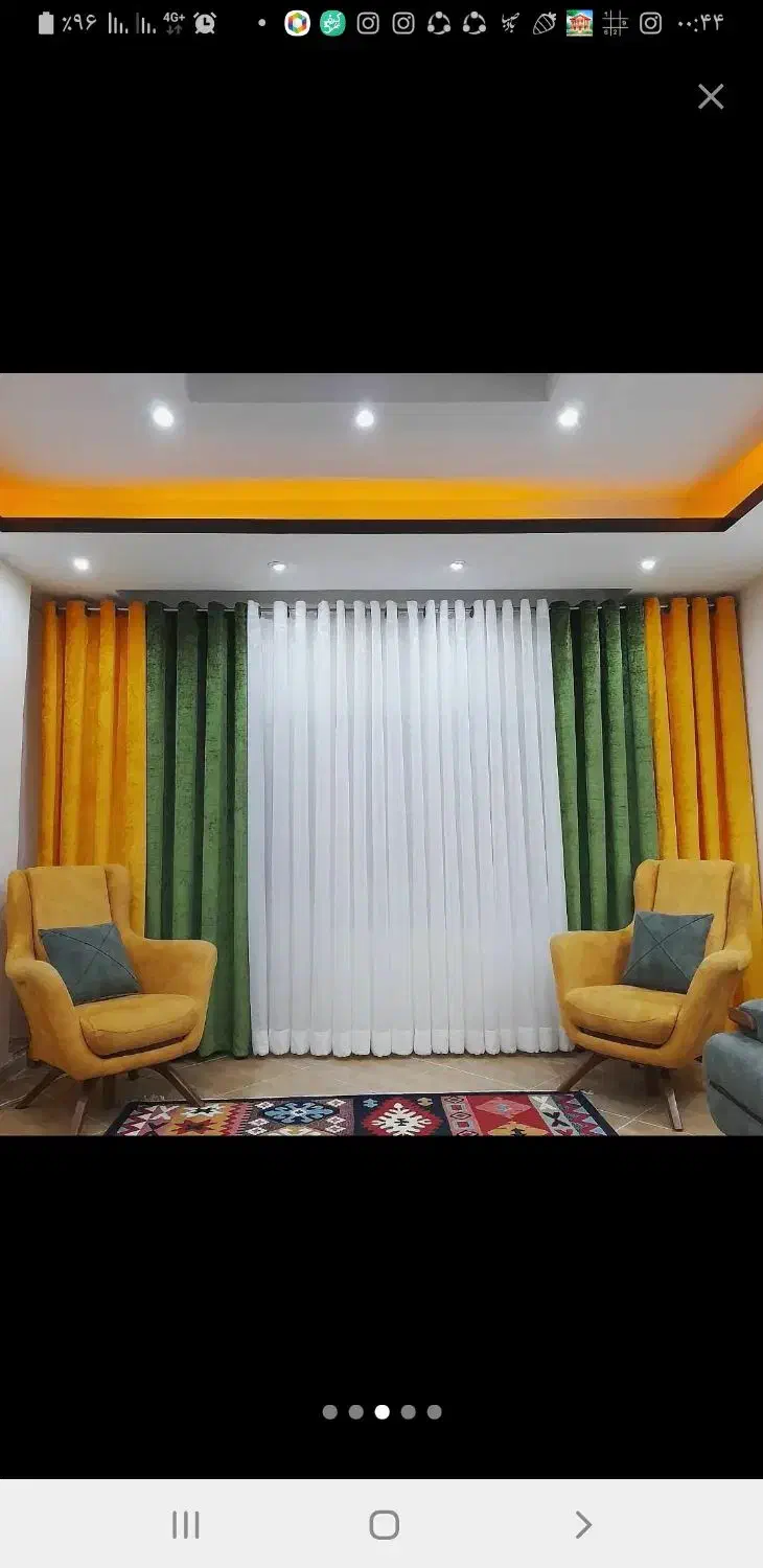 پرده  مینیمال و پانچ امروزی|پرده، رانر، رومیزی|بوشهر, |دیوار