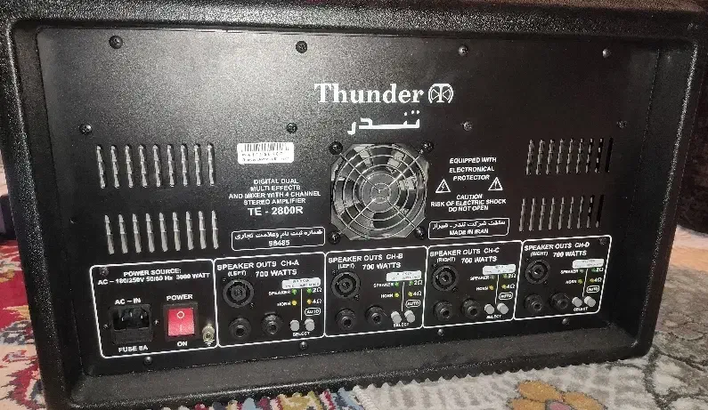 آمپلی فایر تندر مدل TE-2800|صوتی و تصویری|شیراز, شهرک فرزانگان|دیوار