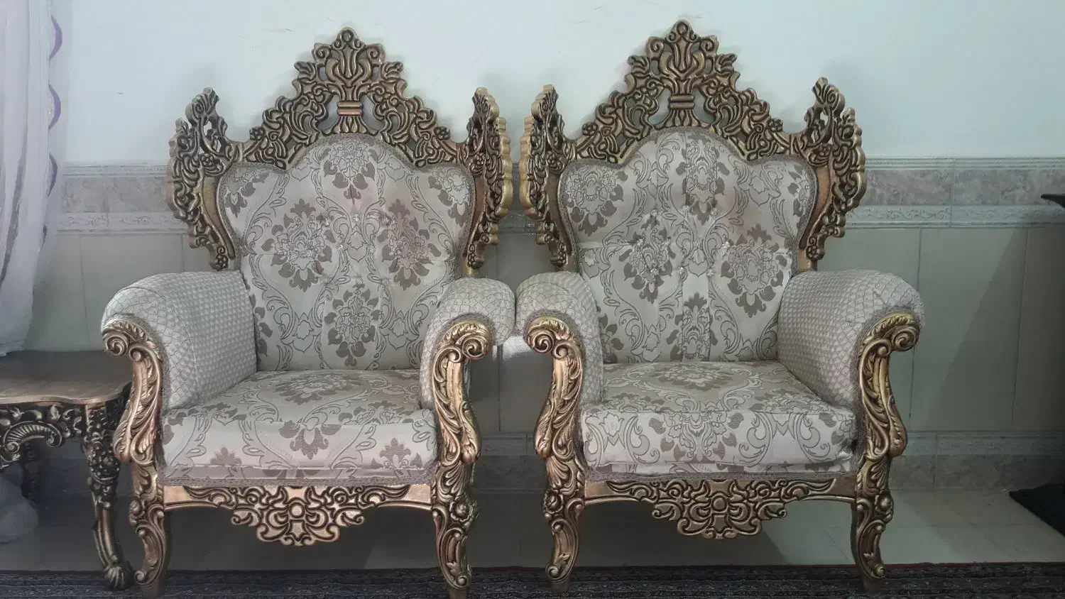 مبل سلطنتی ۷ نفره|مبلمان خانگی و میز عسلی|بیرجند, |دیوار